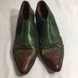 Hunt Club ankle leather cowboy boots